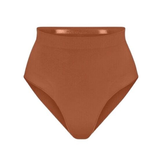 SKIMS Medium Seamless Sculpt Mid Rise Brief Core Control Bronze Brown NWOT - Picture 4 of 6